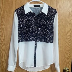 Women's Black and White Blouse